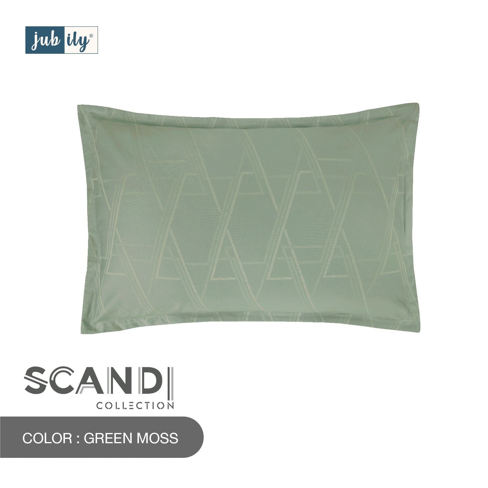 ชุดผ้าปูที่นอนและปลอกหมอนหนุน (ไม่รวมผ้านวมสำเร็จ) 6 ฟุต KING JUBILY - SCANDI COLLECTION 460 SERIES สี GREEN MOSS_3